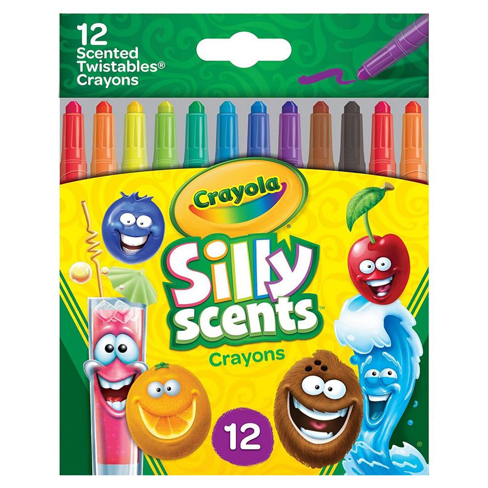 Crayola - 12 Ct Silly Scents Mini Twistables Scented Crayons