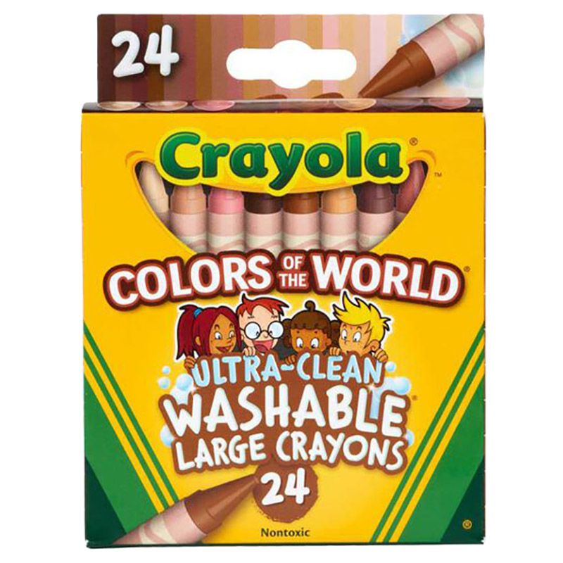 Crayola - Washable Crayons - Colours of the World - 24pcs