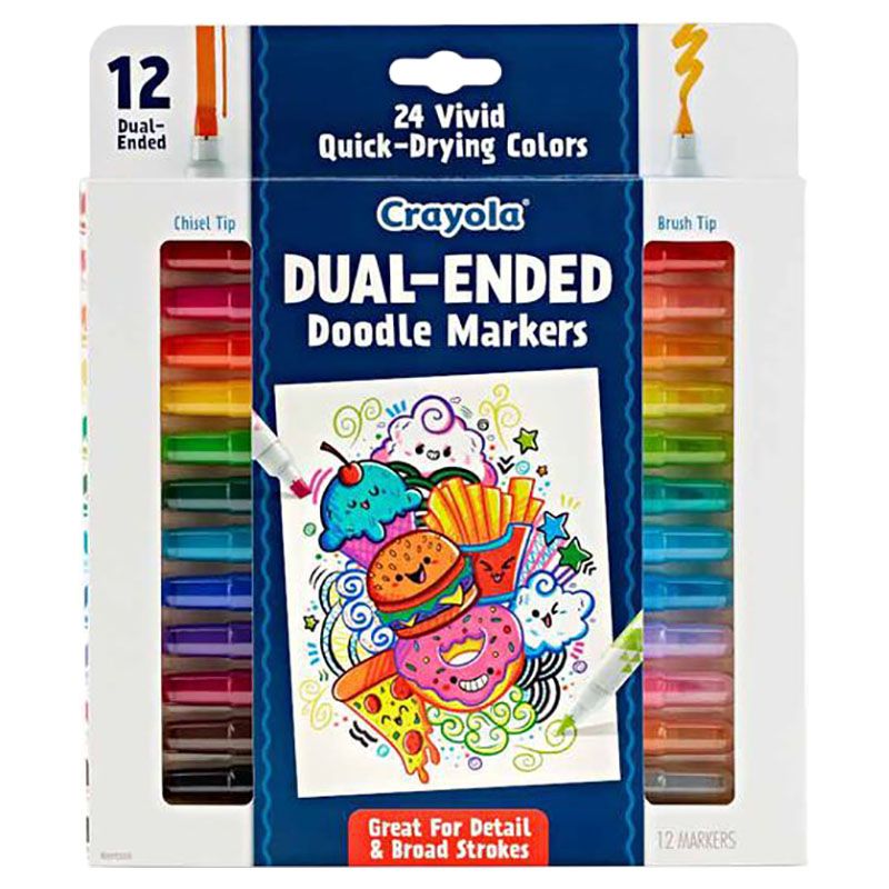 Crayola - Dual-Ended Doodle Markers - 12pcs