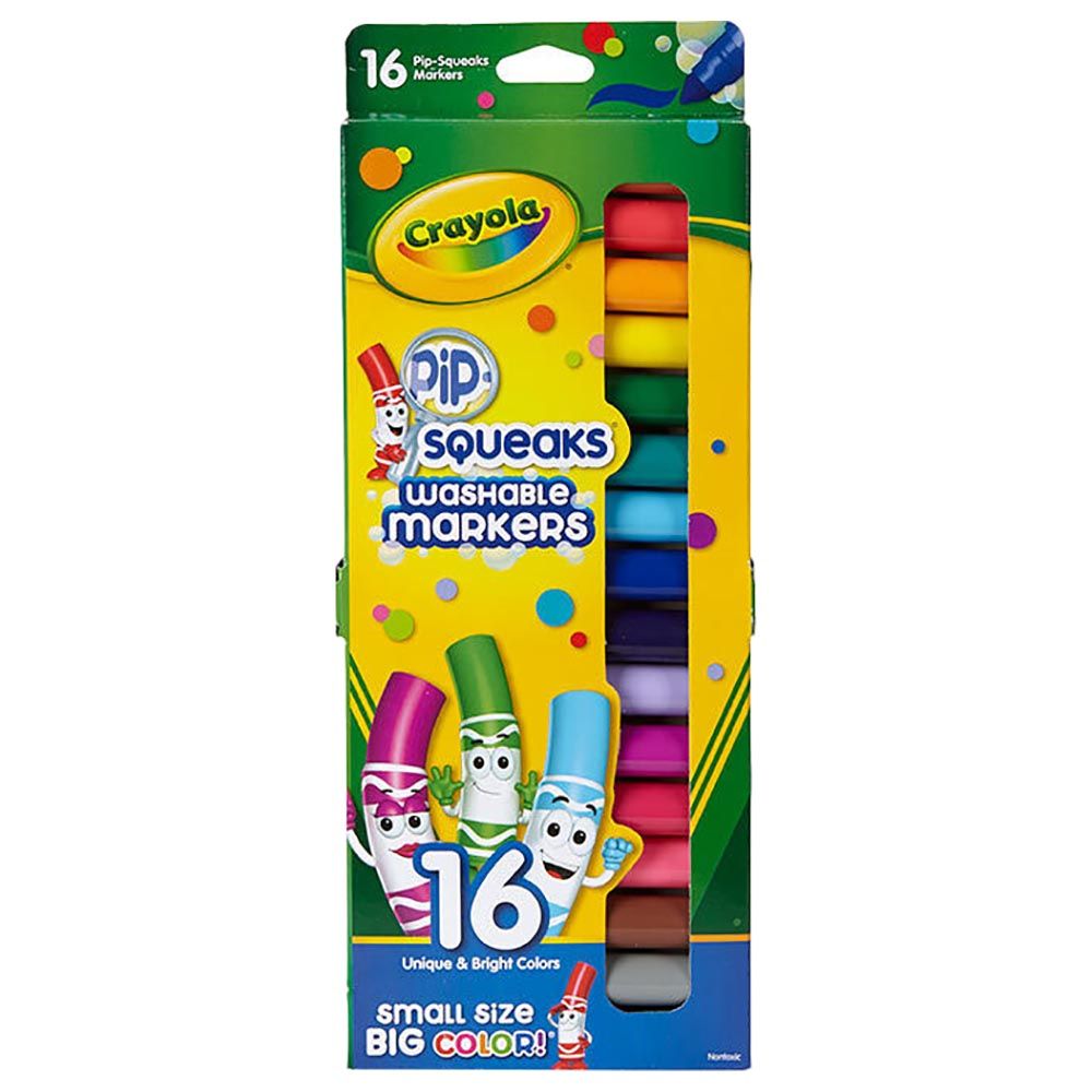 Crayola - Washable Pip-Squeaks Markers - 16pcs