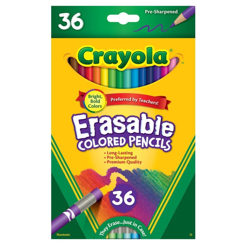 Crayola - Erasable Colored Pencils Pack of 36