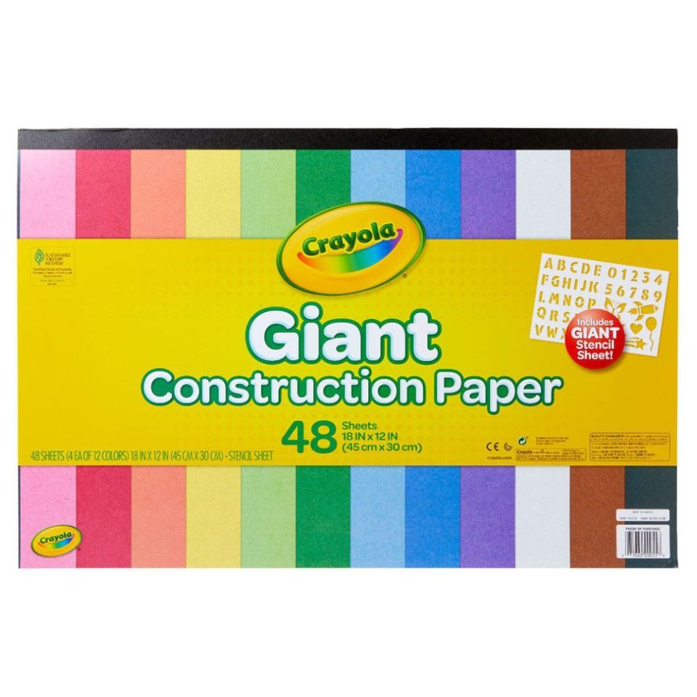 Crayola - Giant Construction Paper with Stencil