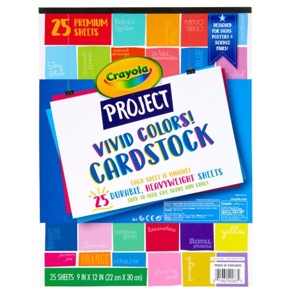 Crayola - Project Vivid Colors Cardstock