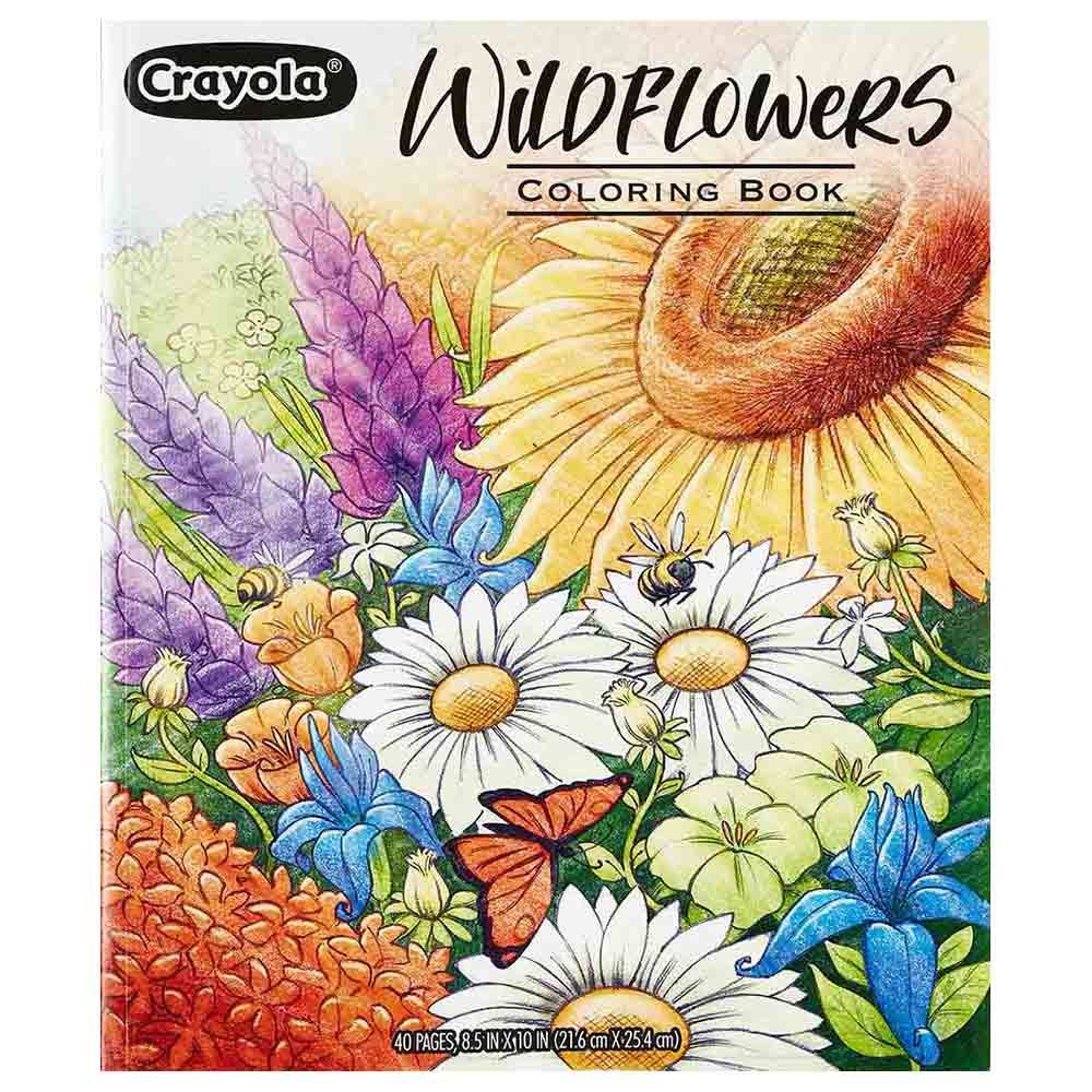 Crayola - 40-Page Colouring Book - Wildflowers