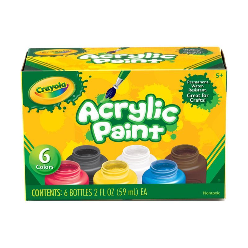 Crayola - 6 Acrylic 2 oz. Paint Set