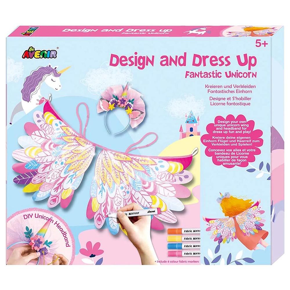 Avenir - Unicorn Design & Dress Up Fun Set - Fantastic Unicorn