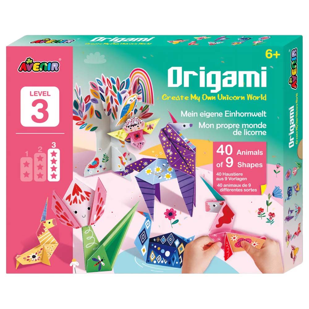 Avenir - Origami Create My Own Kit Level 1 - Unicorn World