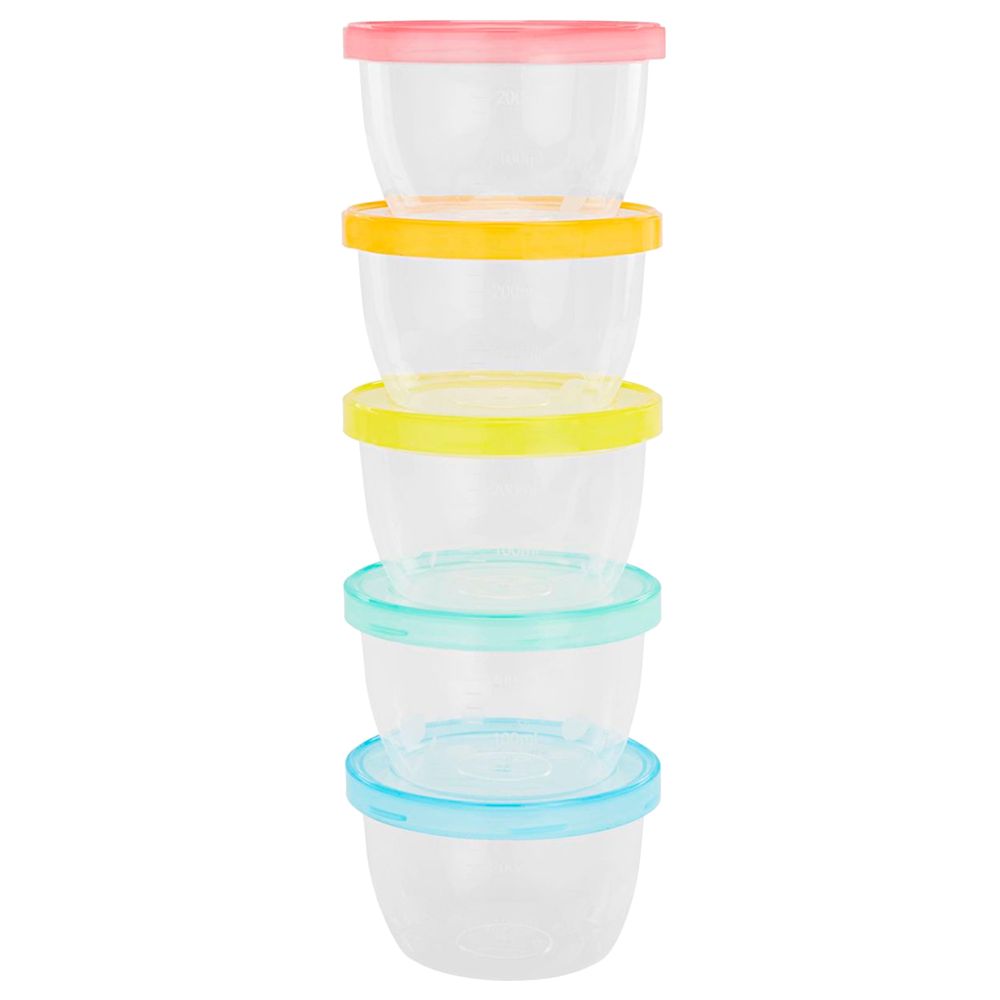 Badabulle - Baby Bowls With Lid & Food Storage - 5 pcs