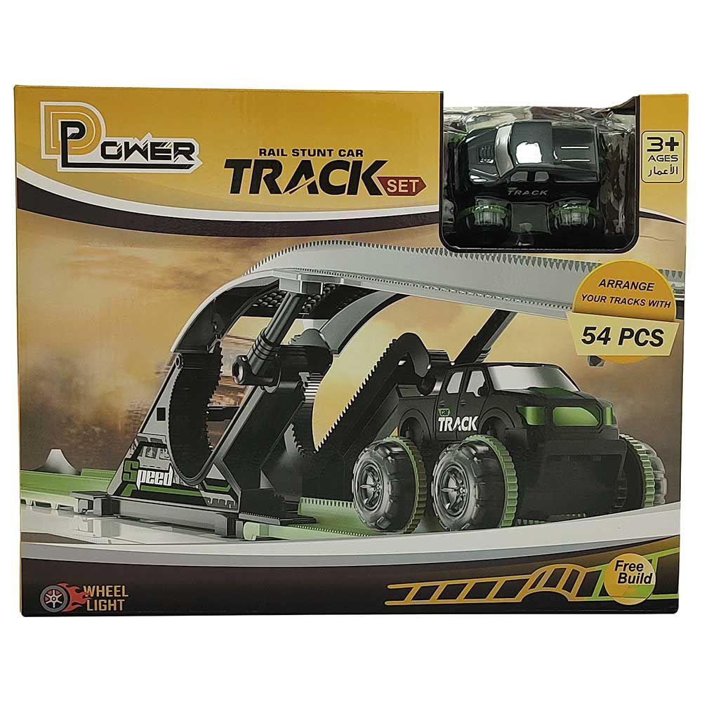 D-Power - Electric DIY Rolling Stunt Car Track - 54pcs