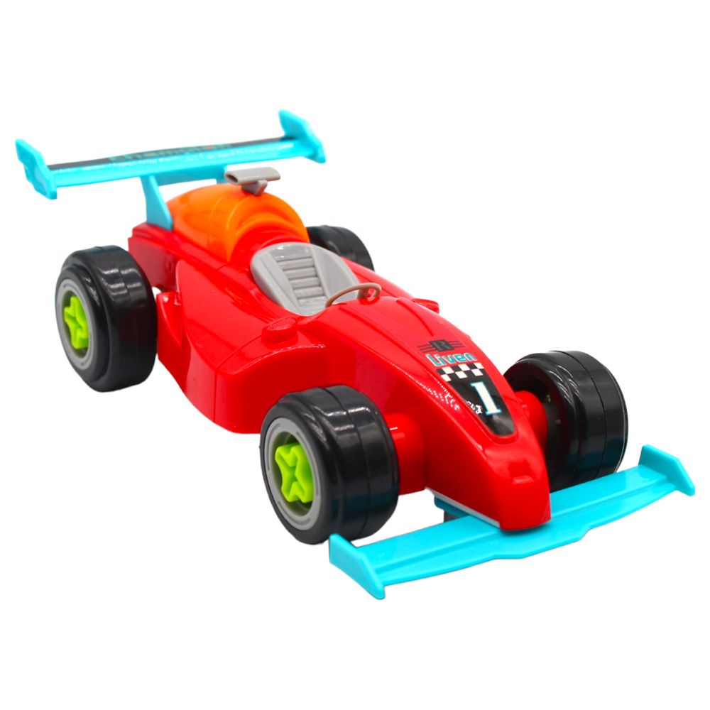 D-Power - 1:32 DIY Race Car w/ Accessories - Red