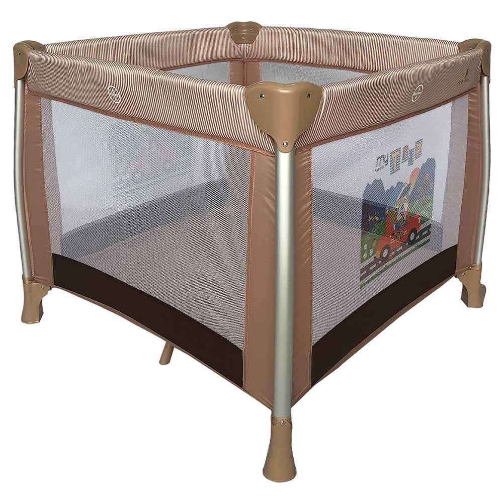 Honey Baby - Baby Square Travel Cot - Beige