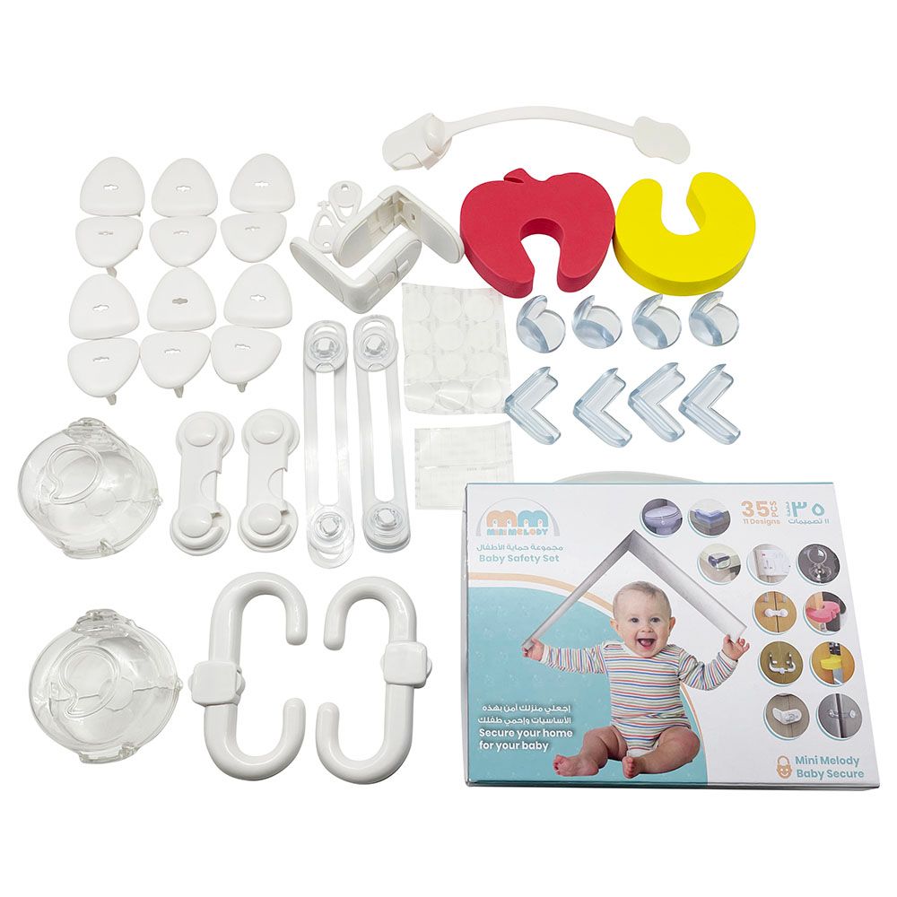 Mini Melody - Baby Safety White - 35 pcs Set