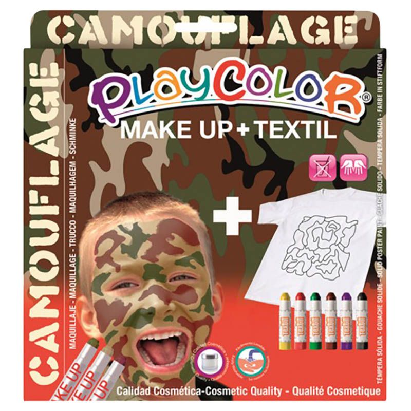 Playcolor - Thematic Camouflage Face Colour Pack