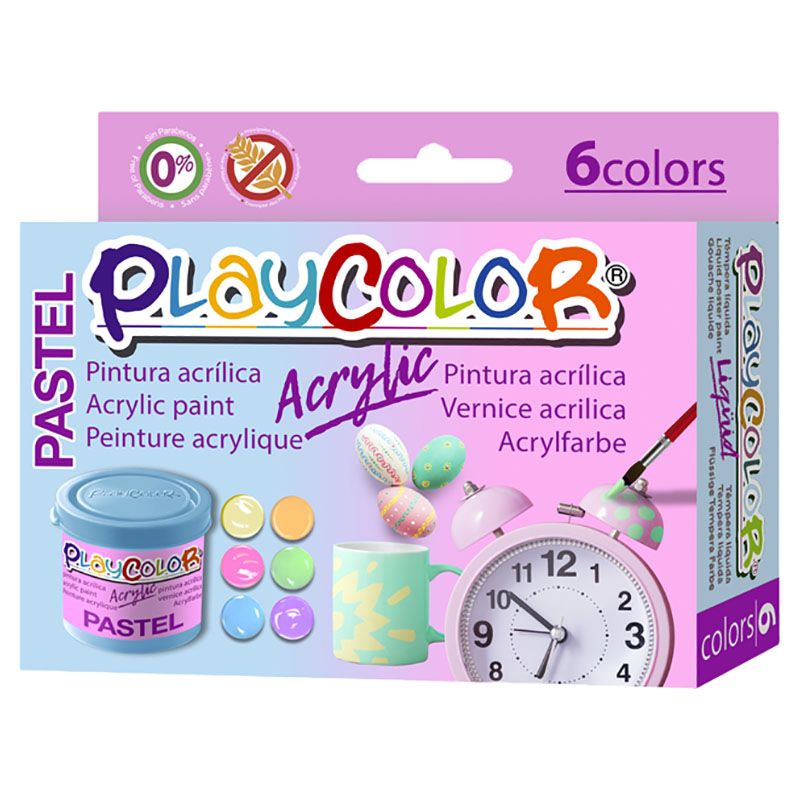 Playcolor - Acrylic Pastel Colour 40ml - 6pcs