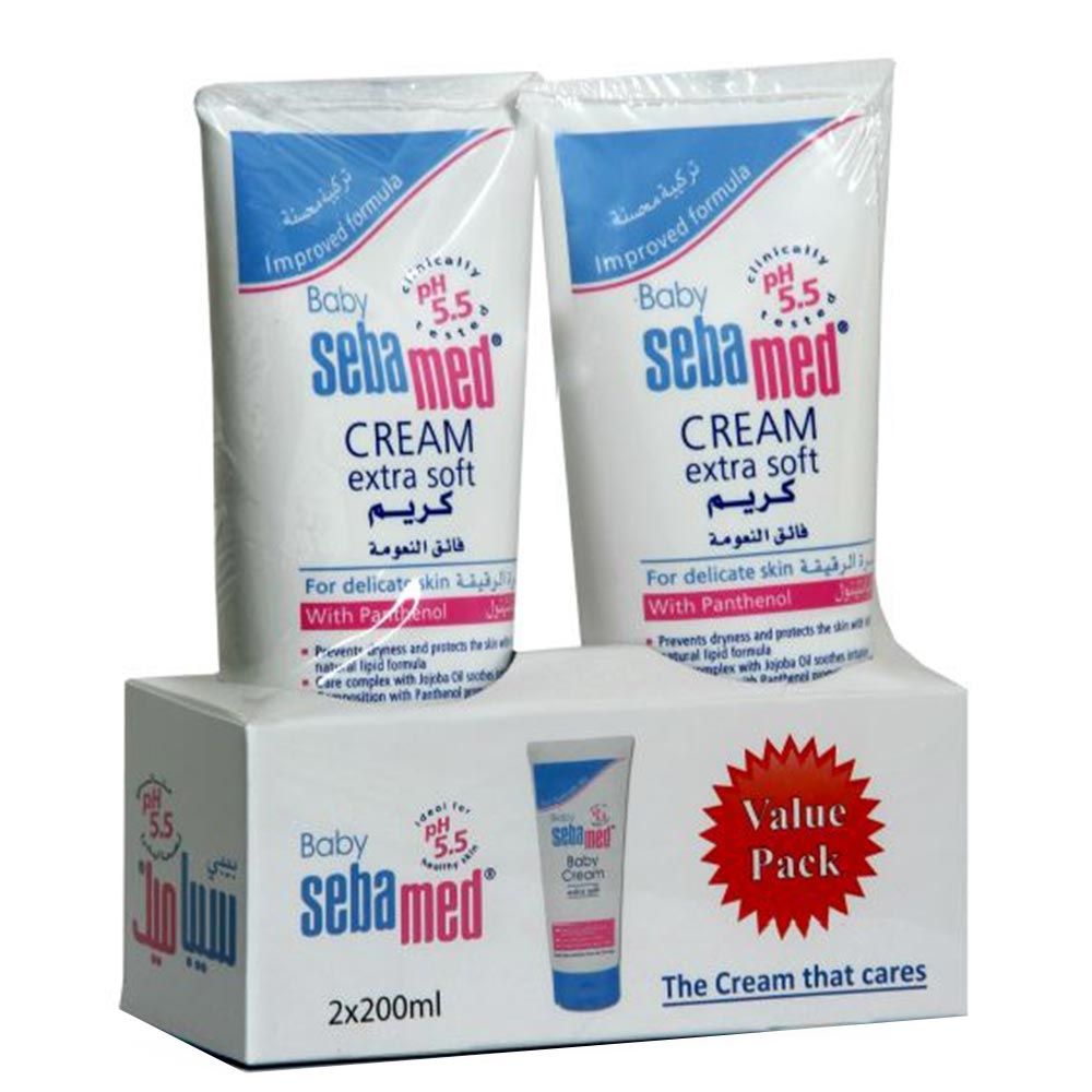 Sebamed Baby Extra Soft Cream 200ml - Pack of 2