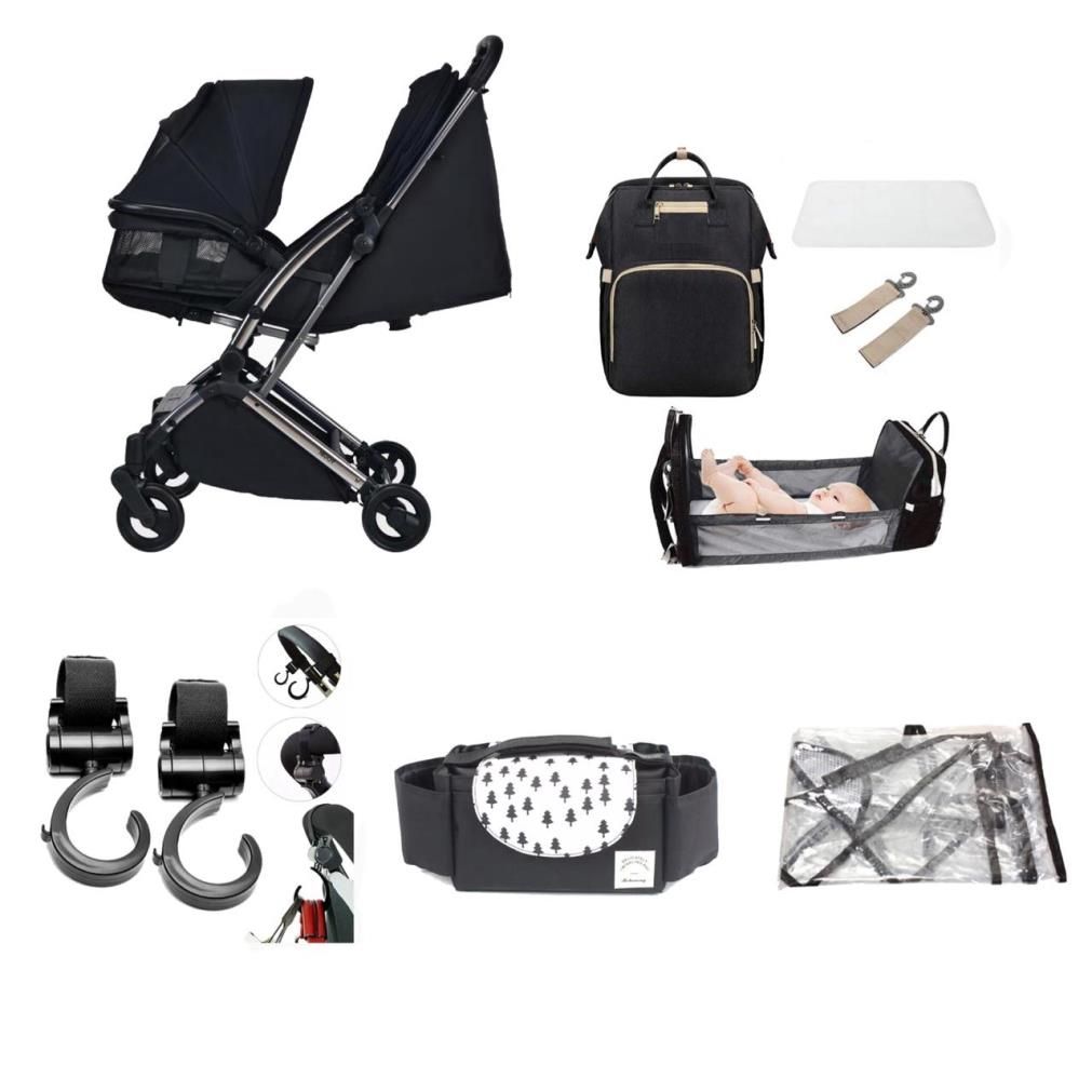 Youbi German Travel Stroller with Free Organizer and Hooks