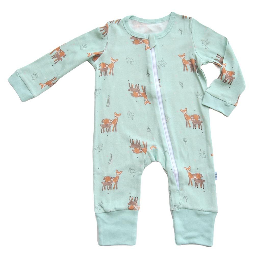 Tickle Tickle Organic Clothing - Dasher Sleepsuit - Green