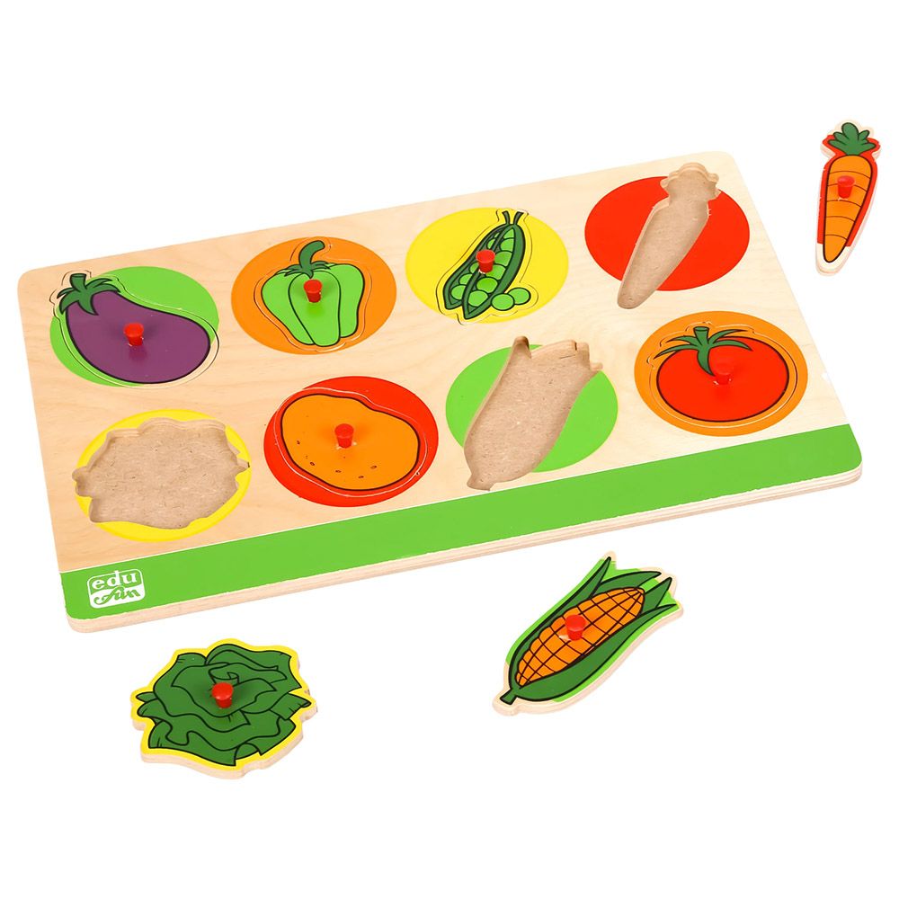 Edu Fun - Insert Boards Puzzle - Vegetables