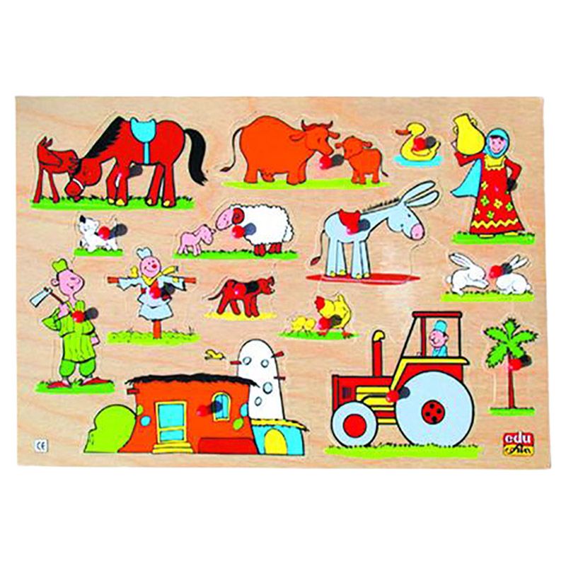 Edu Fun - Egyptian Farm Double Sided Play Board Puzzle