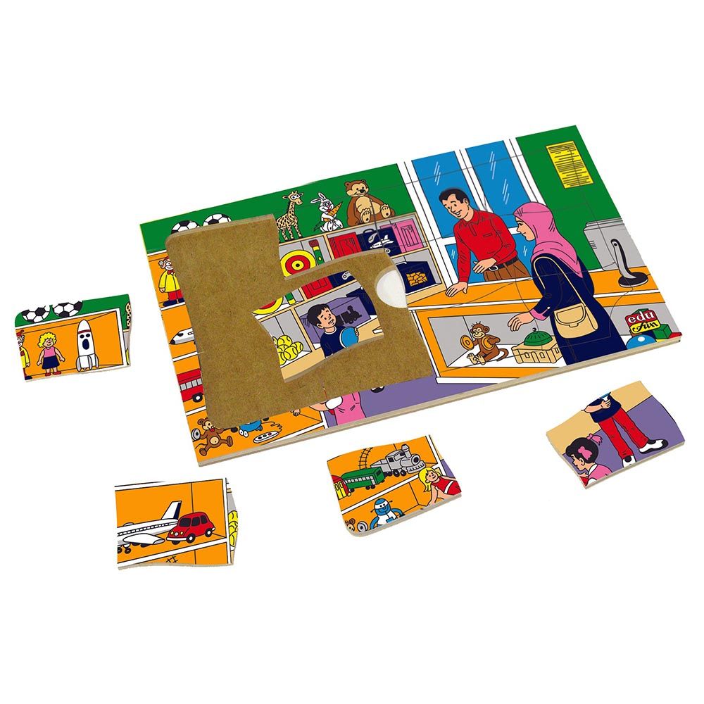 Edu Fun - Arabic Proffession's Puzzles - Arab Seller