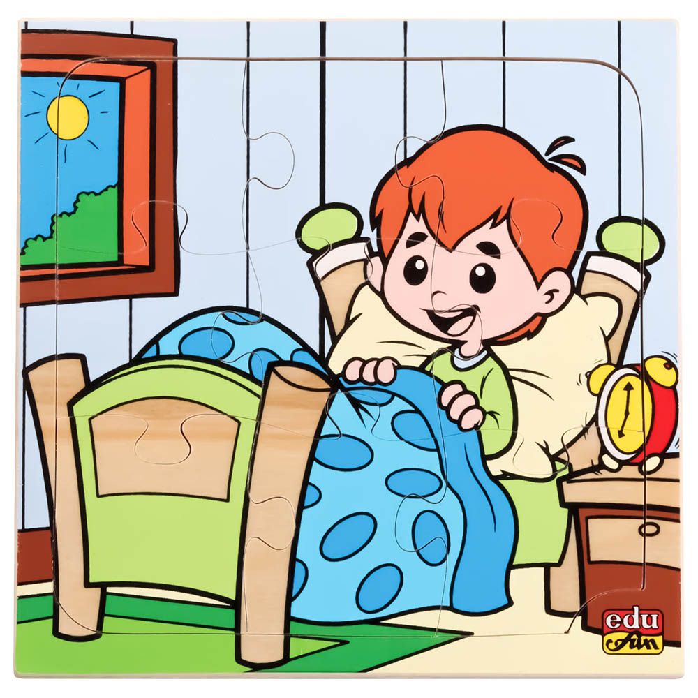 Edu Fun - What Are You Doing? Puzzle - Waking - Up