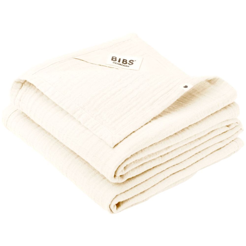 Bibs - Cuddle Cloth Muslin - 70 x 70 cm - Pack of 2 - Ivory