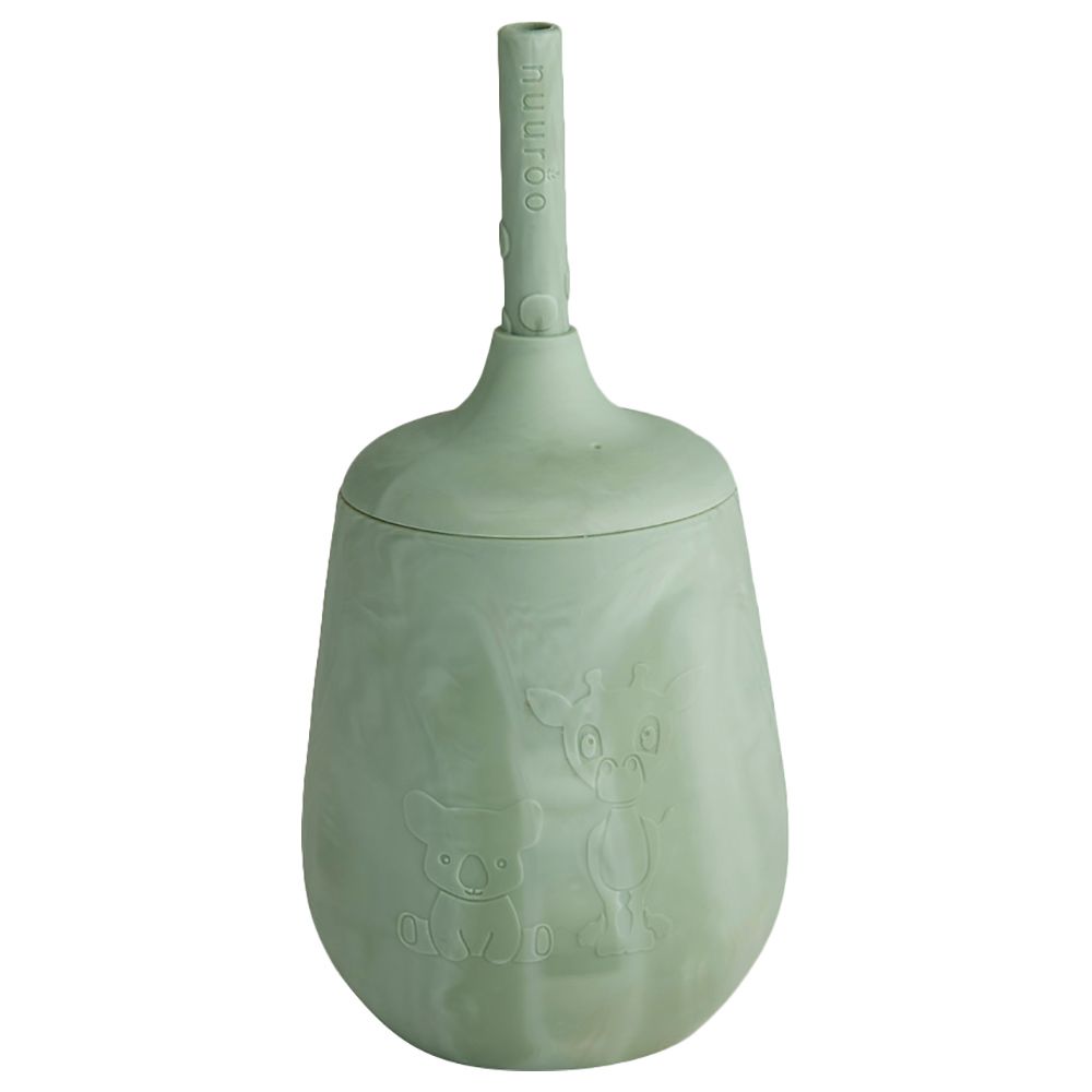 Nuuroo - Adita Silicone Cup w/ Straw - Light Green