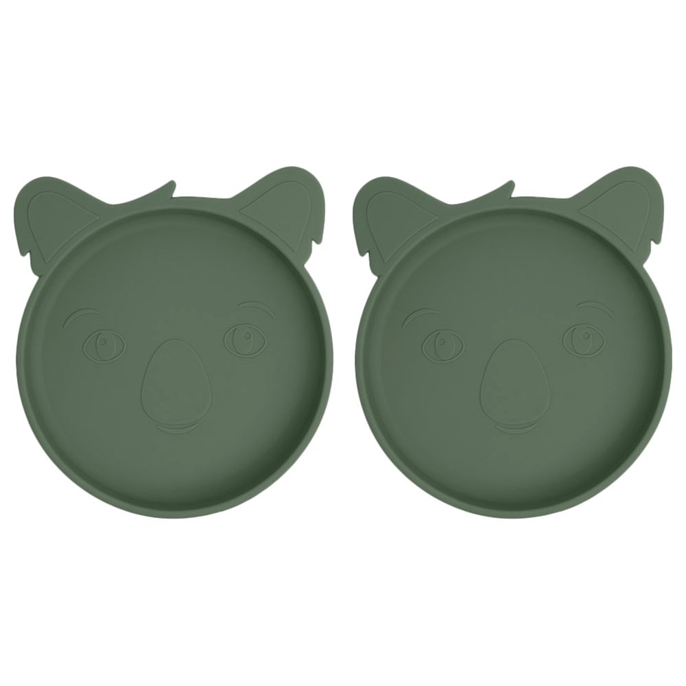 Nuuroo - Akila Silicone Plate Koala - Dusty Green - 2pcs