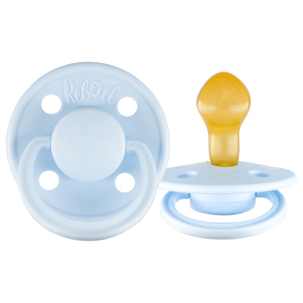 Rebael - Mono Round Pacifier S2 6M+ - Tiny Sky