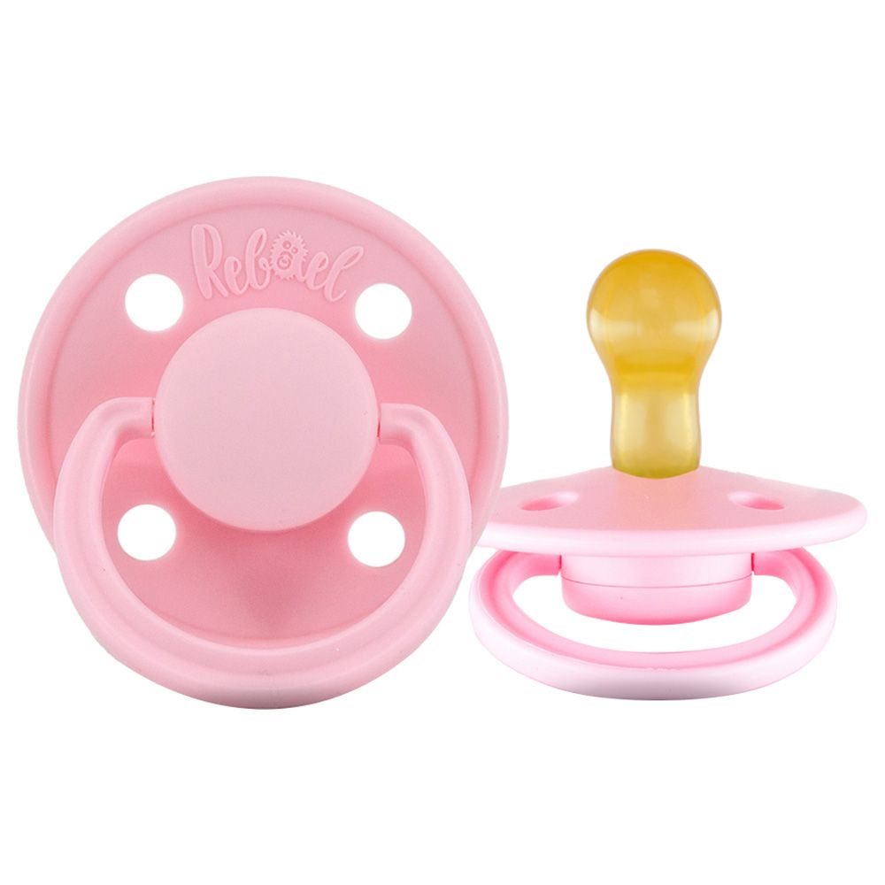 Rebael - Mono Round Pacifier S1 0-6M - Sweet Pink