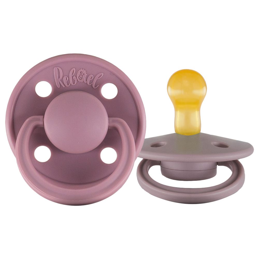 Rebael - Mono Round Pacifier S1 0-6M - Plum