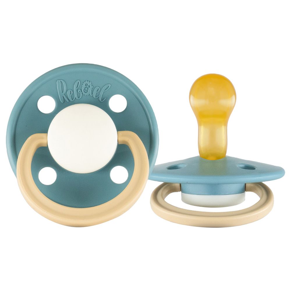 Rebael - Fashion Round Pacifier S1 0-6M - Rainy Pearly Lion