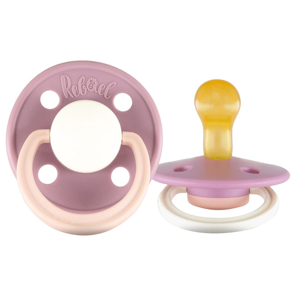 Rebael - Fashion Round Pacifier S1 0-6M - Misty Pearly Poodle