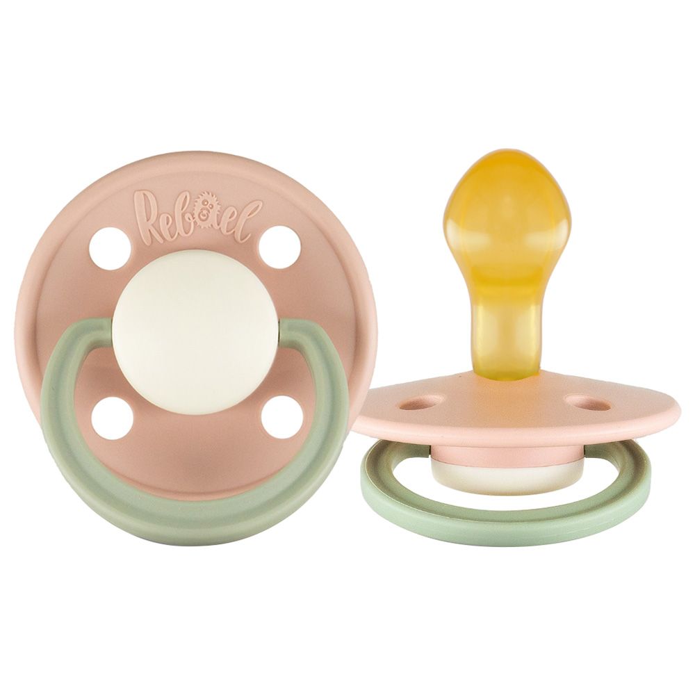 Rebael - Fashion Round Pacifier S2 6M+ - Tornado Pearly Dolphin