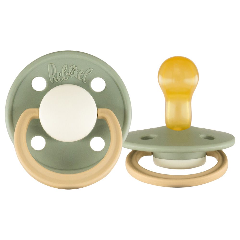 Rebael - Fashion Round Pacifier S1 0-6M - Cloudy Pearly Lion