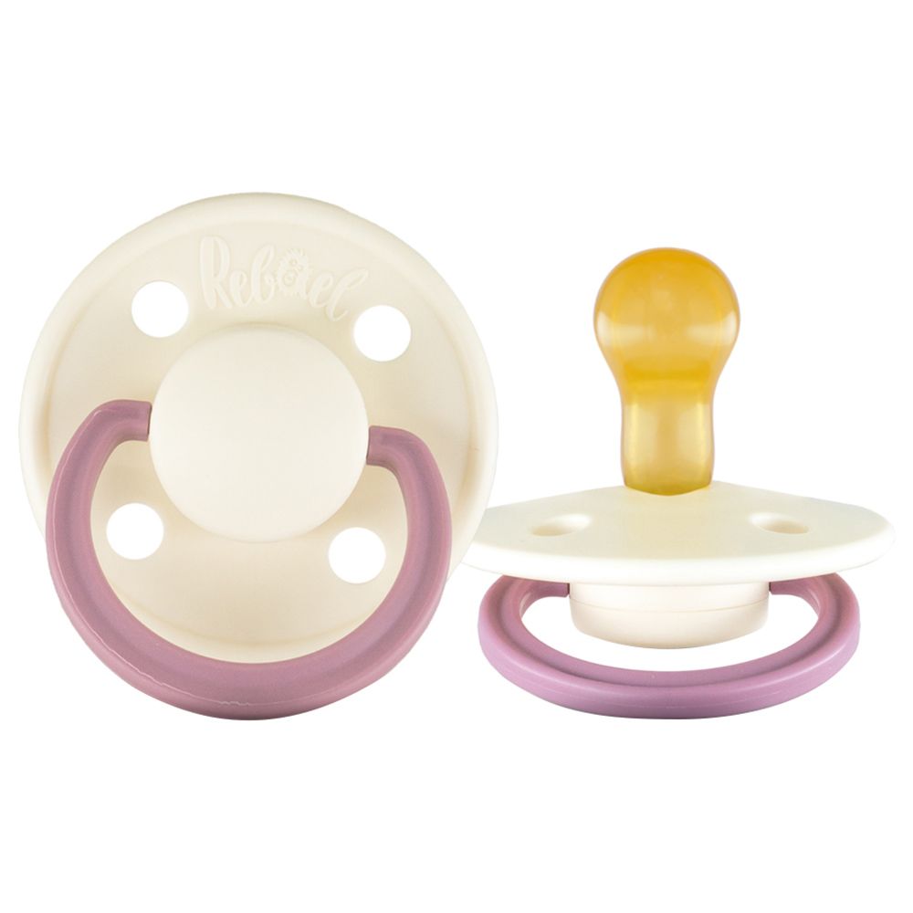 Rebael - Fashion Round Pacifier S1 0-6M - Frosty Pearly Rhino