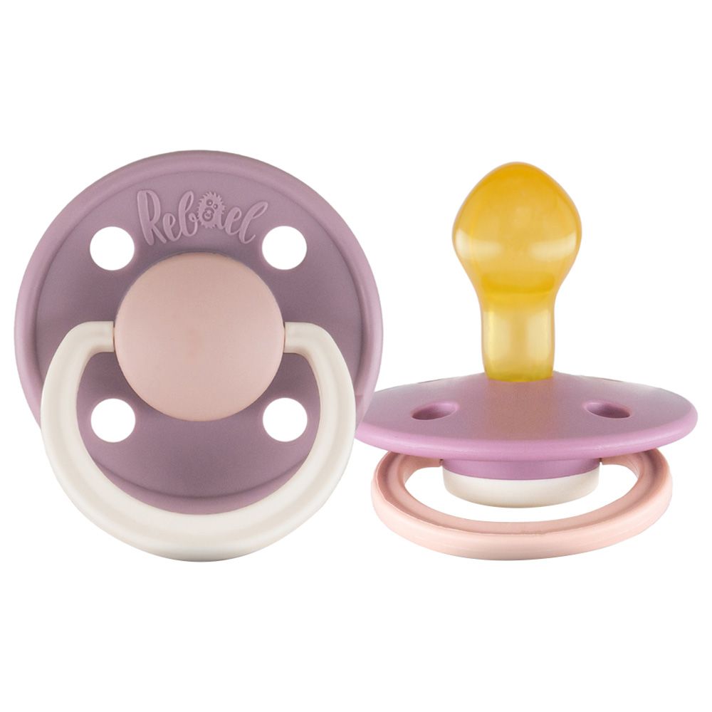 Rebael - Fashion Round Pacifier S2 6M+ - Misty Soft Mouse