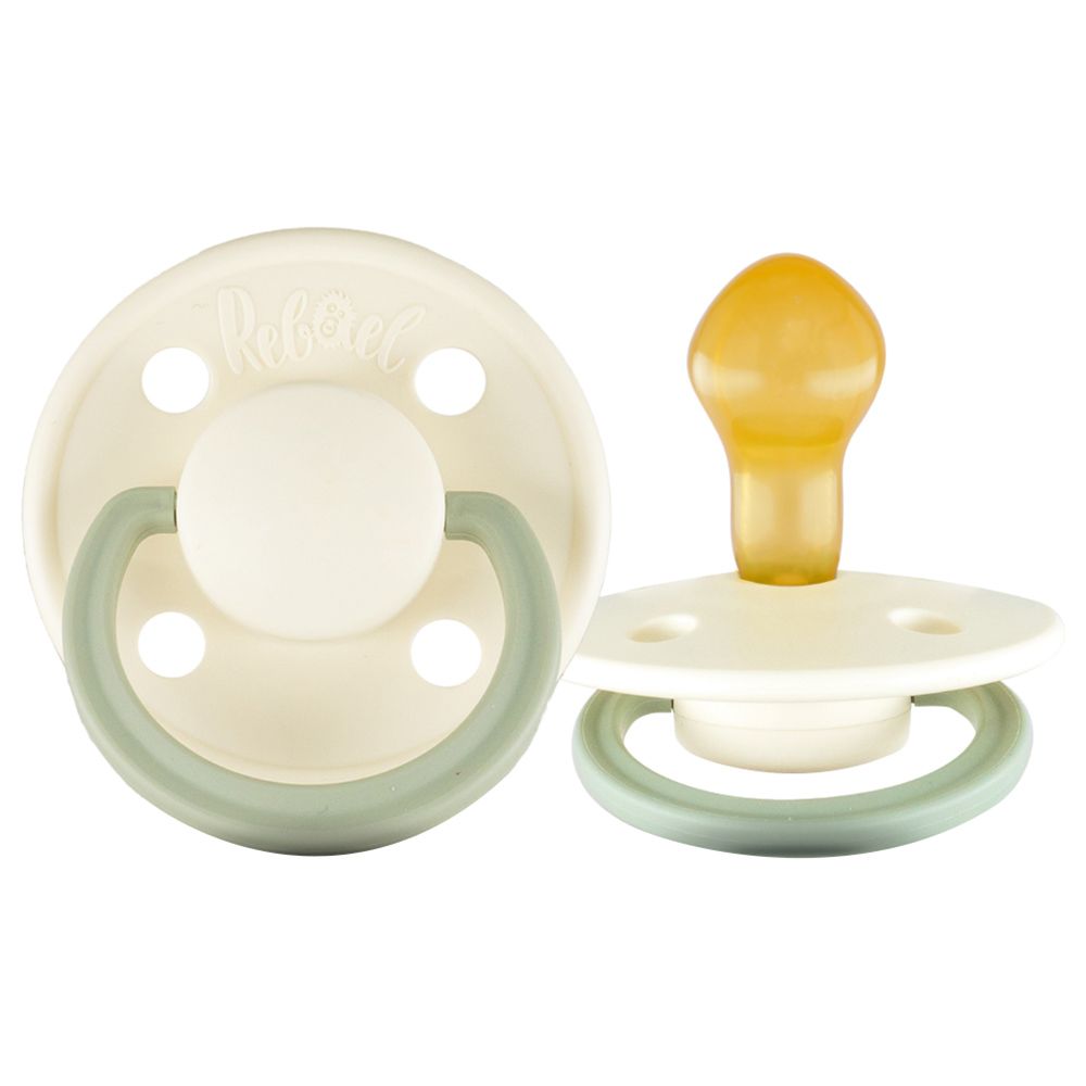 Rebael - Fashion Round Pacifier S2 6M+ - Frosty Pearly Dolphin