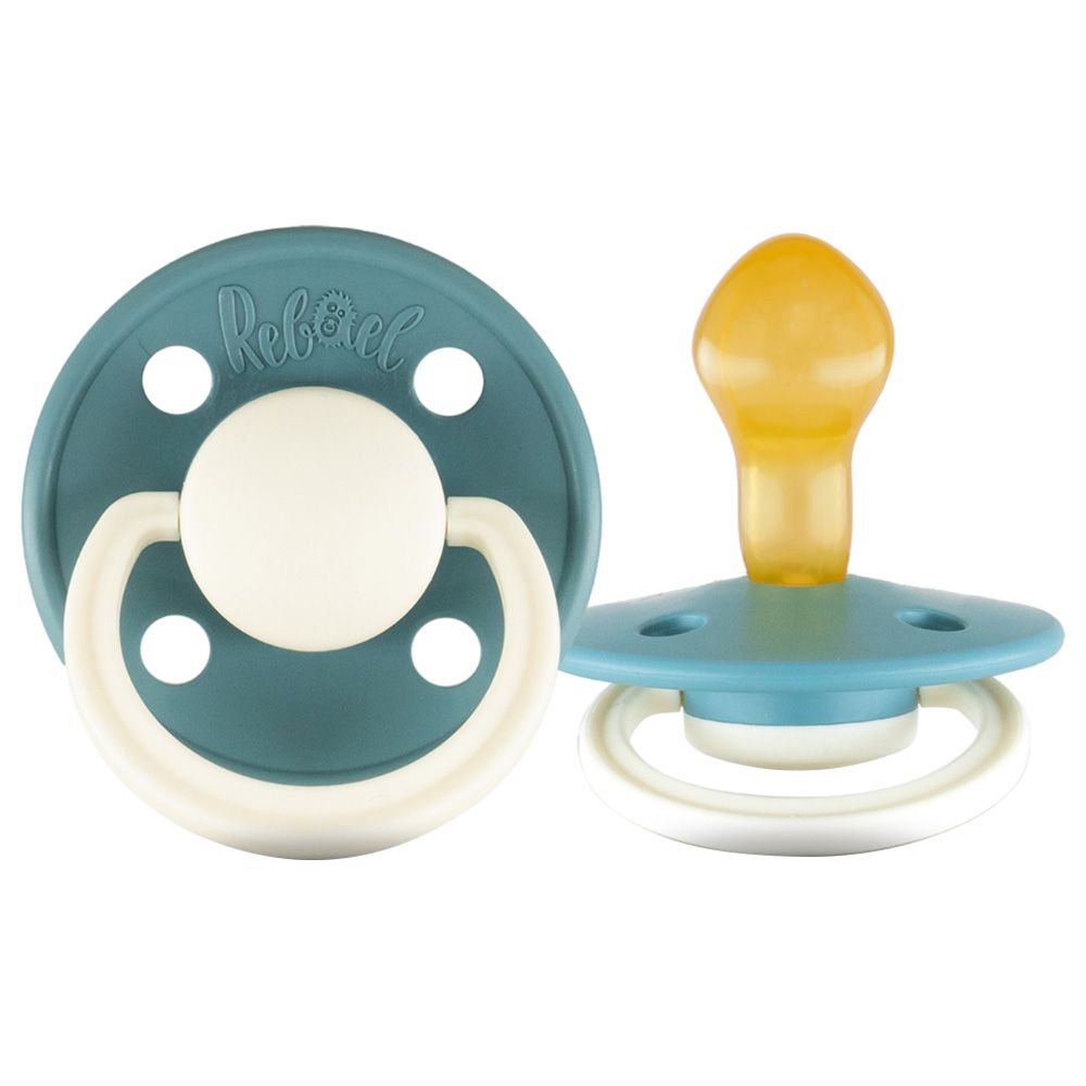 Rebael - Fashion Round Pacifier S2 6M+ - Rainy Pearly Mouse