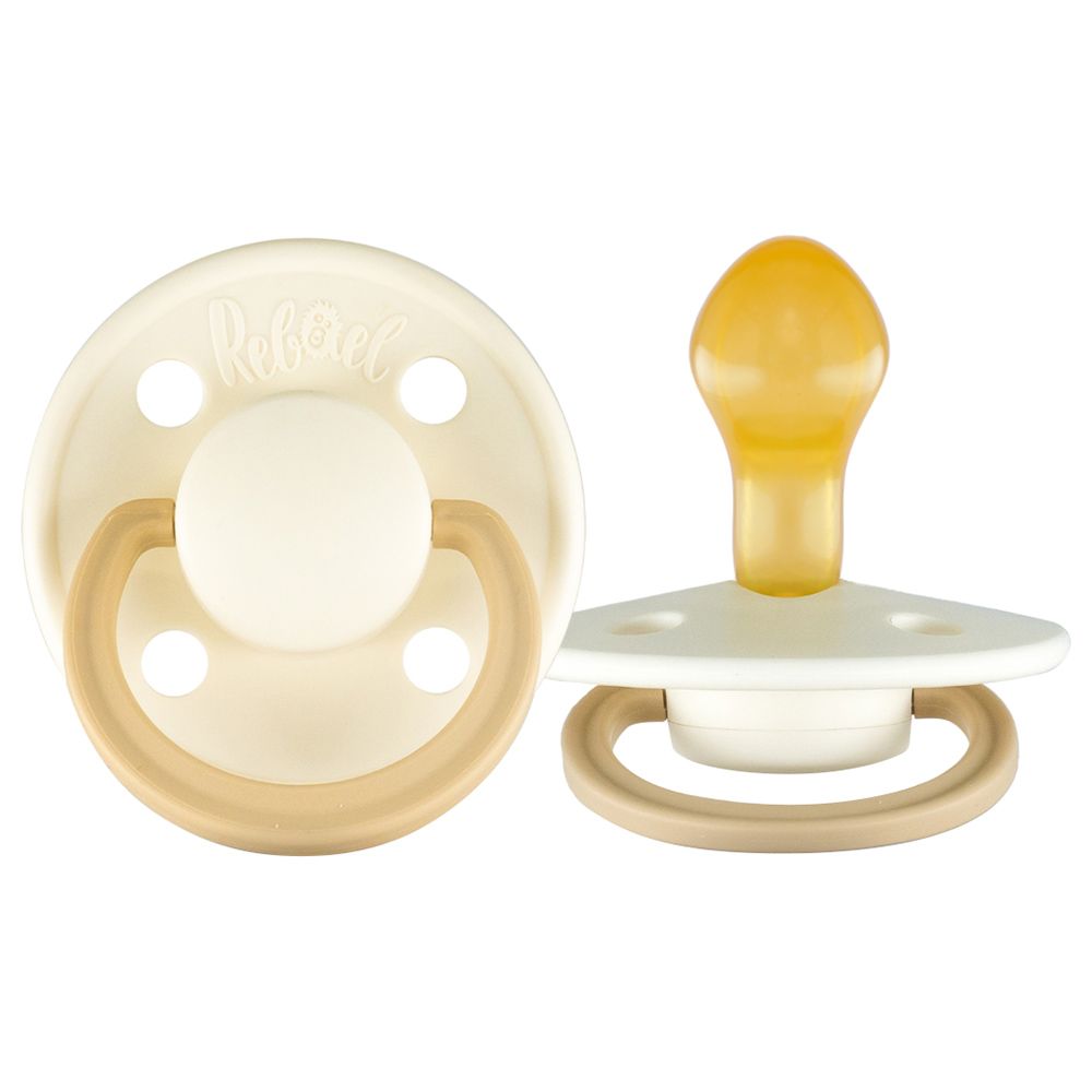 Rebael - Fashion Round Pacifier S2 6M+ - Frosty Pearly Lion