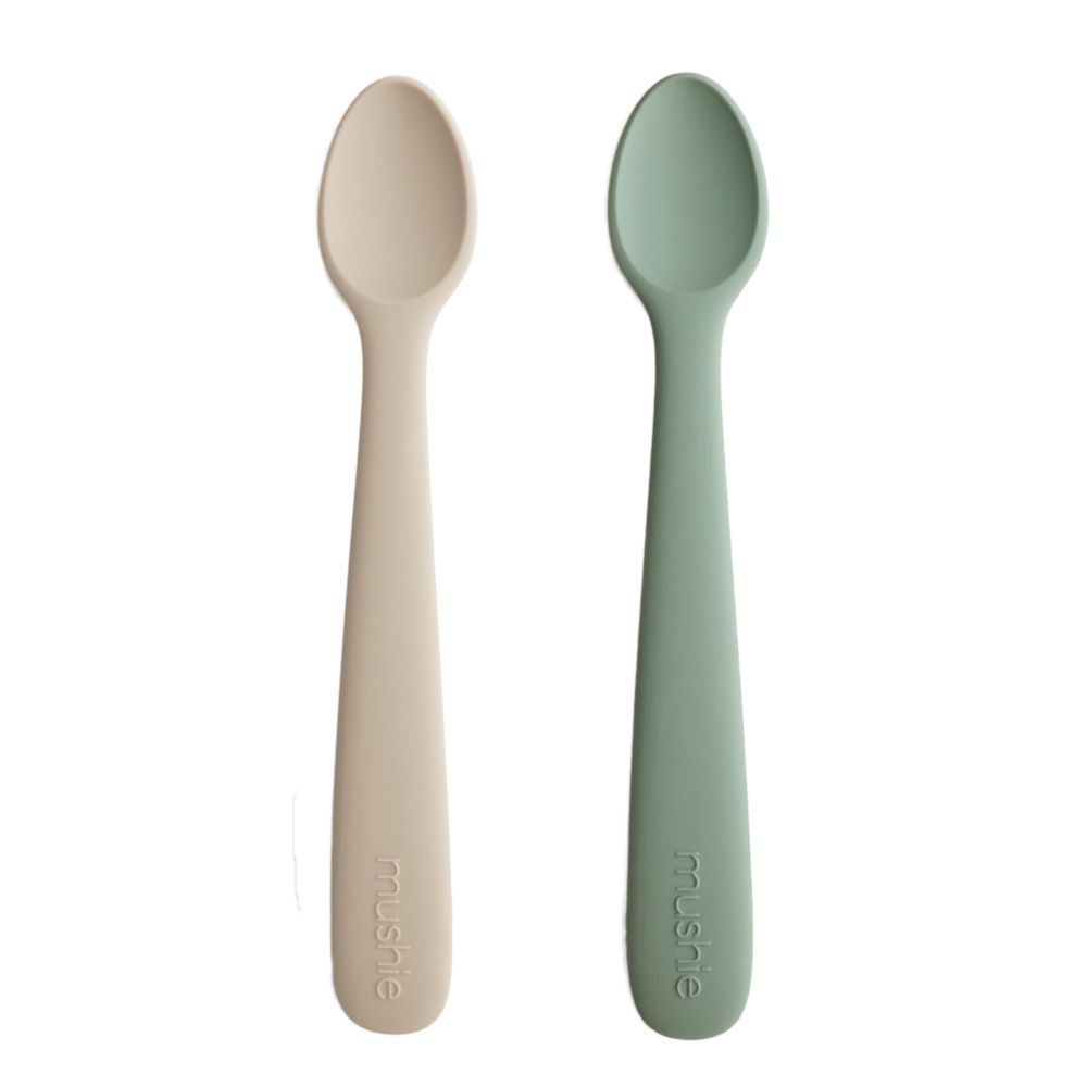 Mushie - Baby Spoon - Blue,Shifting Sand