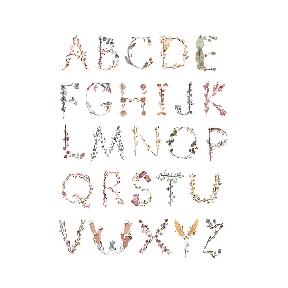 Mushie - Poster Large Alphabet International