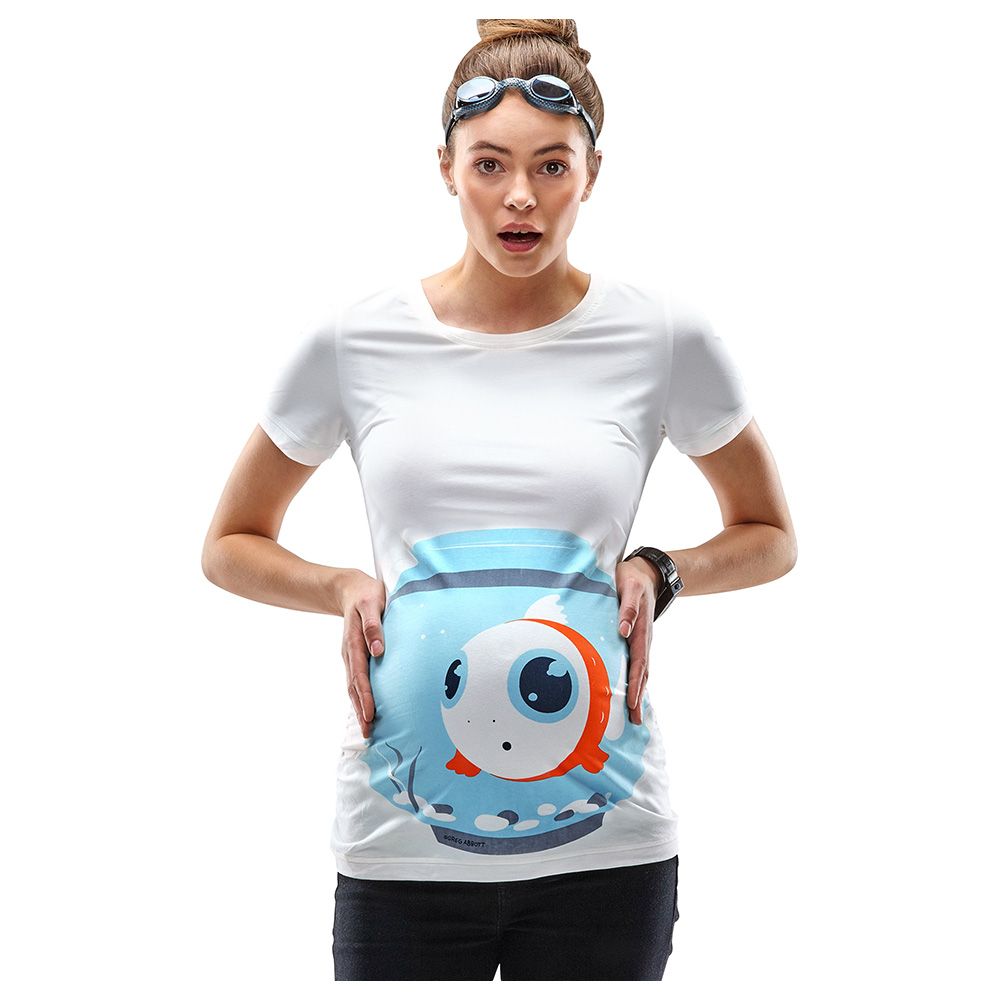 Mamagama - Fish Bowl Maternity T-Shirt