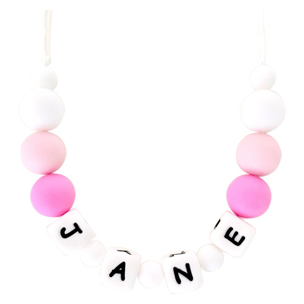 Desert Chomps - Little Missy Personalized Necklace - Pink