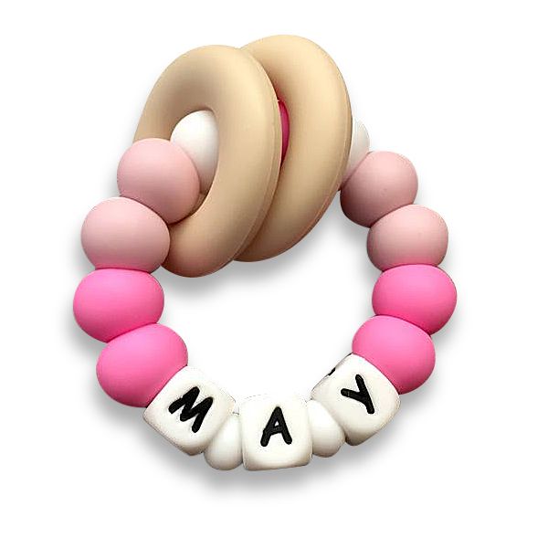 Desert Chomps - Personalized Teether Vera - Desert Rose