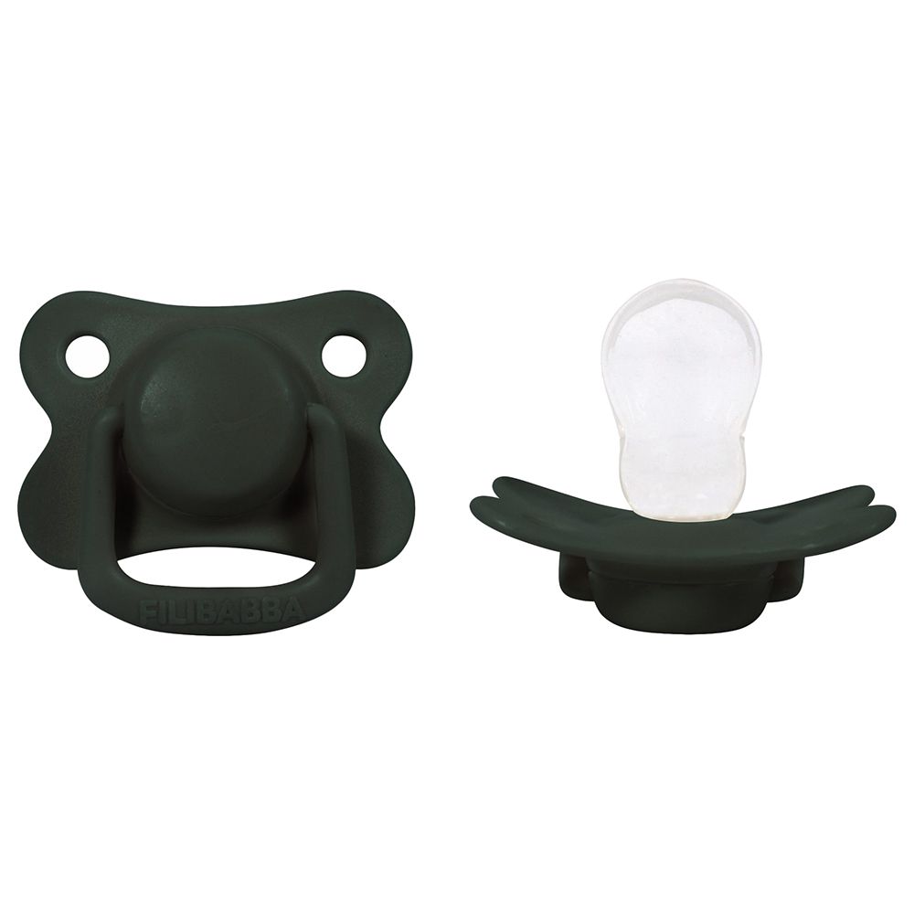 Filibabba - Pacifiers - Pack of 2 - Dark Green