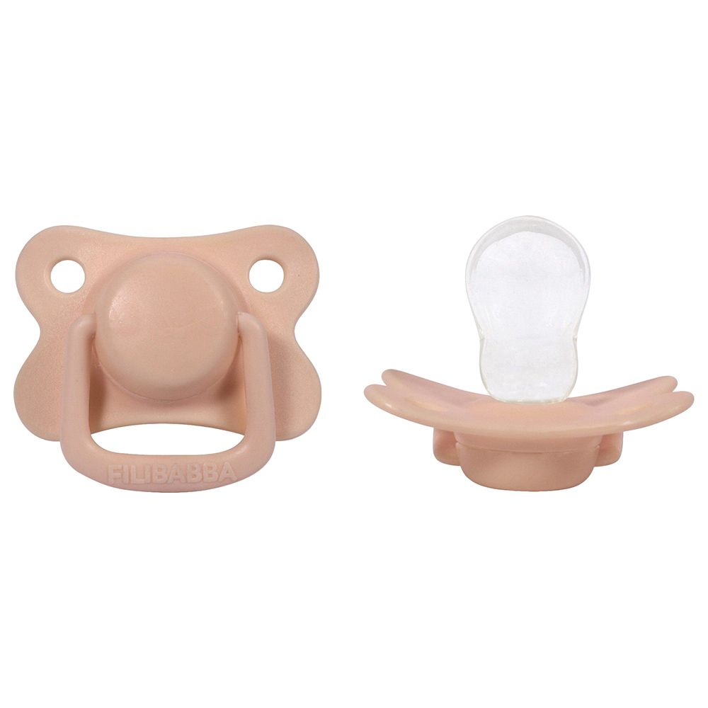 Filibabba - Pacifiers - Pack of 2 - Peach