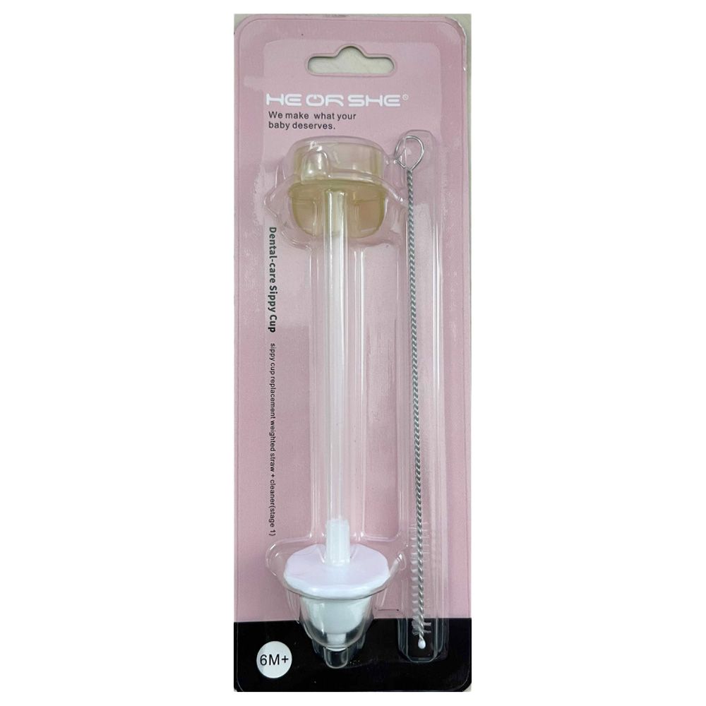 He Or She - Sippy Cup Replacement Straw + Cleaner Stage 1