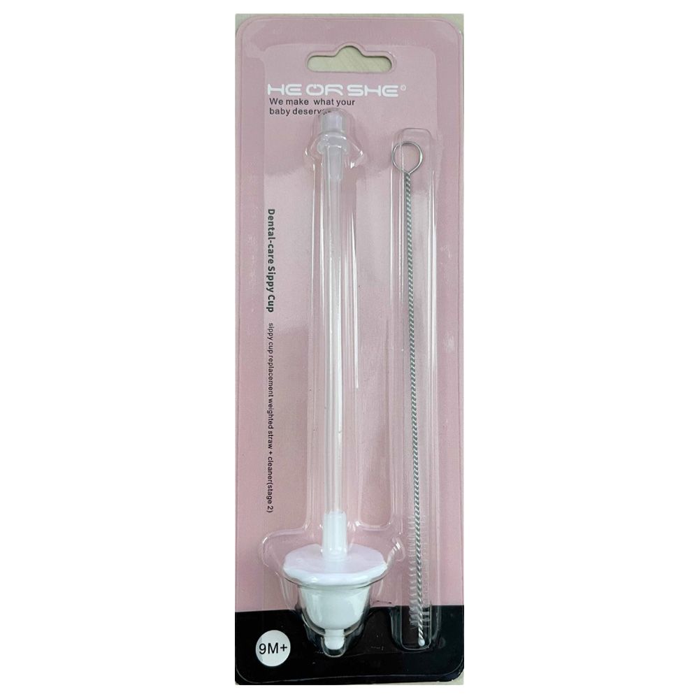 He Or She - Sippy Cup Replacement Straw + Cleaner Stage 2