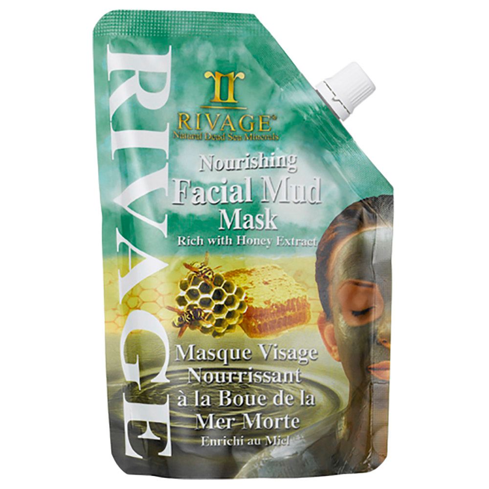 Rivage Natural Dead Sea Minerals - Nourishing Facial Mud Mask Rich with Honey Extract 500g